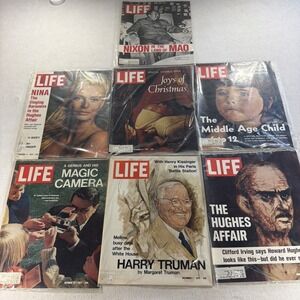 Vintage LIFE Magazines 1972 Lot of 7 Politics History Pop Culture Nixon Era